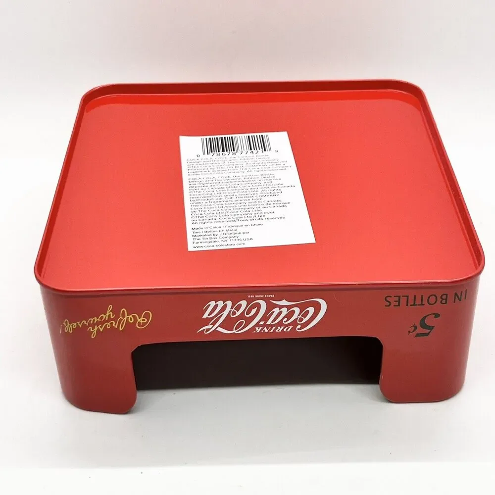 NEW Coca Cola Tin Napkin Holder Coke Retro Look Kitschy Collector Soda BBQ - Picture 5 of 5